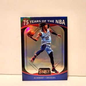 2021-22 Panini Select Ja Morant 75 years of the NBA Prizm